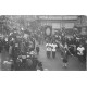 14 CAEN. Rare Photo Carte Postale une Procession devant l'Agence et Ecole de mécanographie