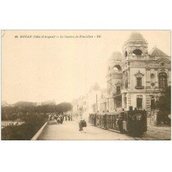 carte postale ancienne 17 ROYAN. Le Casino de Foncillon Train Tramway à vapeur