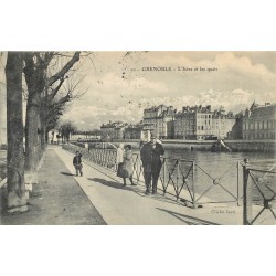 38 GRENOBLE. L'Isère et les Quais 1908