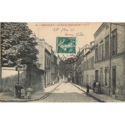 93 BAGNOLET. Rue de Ménilmontant devenue rue Jean-Jaurès 1909