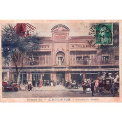 92 SURESNES. Café le Moulin Rose au 6 boulevard de Versailles 1911
