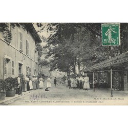 26 SAINT RAMBERT D'ALBON. Terrasse du Restaurant Ollier 1912