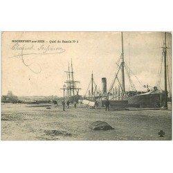 carte postale ancienne 17 ROCHEFORT-SUR-MER. Quai du Bassin n°3 vers 1909
