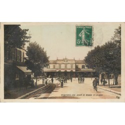 28 CHARTRES. La Gare Rue Jehan de Beauce 1914