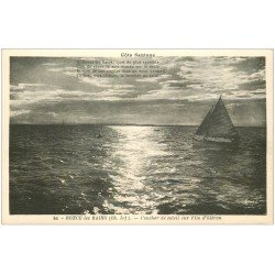 carte postale ancienne 17 RONCE-LES-BAINS. Coucher de Soleil sur l'Ile d'Oléron