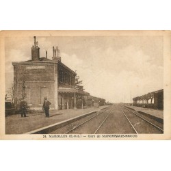 28 MAROLLES. Gare de Marchezais Broué