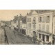 28 NOGENT LE ROTROU. Hôtel du Dauphin rue de la Charronnerie 1909 Café de Paris et Pharmacie