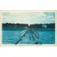 carte postale ancienne 17 RONCE-LES-BAINS. La Tremblade. Appontement 1927