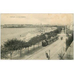 carte postale ancienne 17 ROYAN. A vol d'oiseau Train Tramway