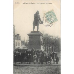 94 CHOISY-LE-ROI. Statue Place Rouget-de-l'Isle grosse animation 1906