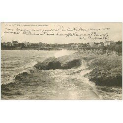 carte postale ancienne 17 ROYAN. Grosse Mer à Pontaillac 1903