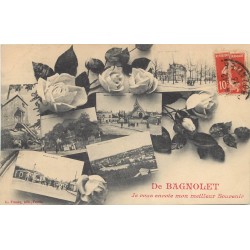 93 BAGNOLET. Multivues et roses 1913