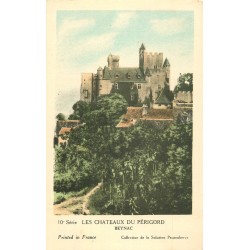 24 DORDOGNE. Lot de 10 cpa sur les Châteaux du Périgord avec note au verso
