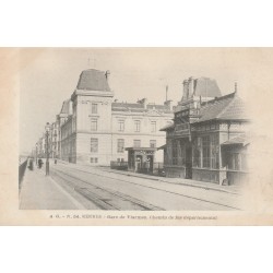 35 RENNES. Gare de Viarmes Chemin de Fer vers 1900 et Faculté des Sciences