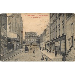 93 BAGNOLET. La Mairie et la rue du Progrès devenue rue Raoul Berton 1914