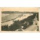 carte postale ancienne 17 ROYAN. La Plage prise du Family Hôtel et Train Tramway 1927