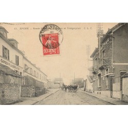 78 EPONE. Postes Télégraphes et Serrurier Gambon route Nationale 1908