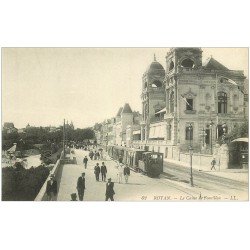 carte postale ancienne 17 ROYAN. Le Casino de Foncillon. Train Tramway