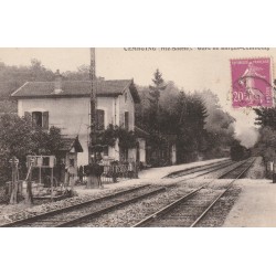 70 CEMBOING. Arrivée d'un train en Gare de Barges-Cemboing 1927