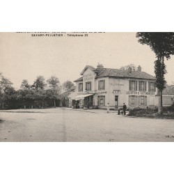 78 MONTFORT-L'AMAURY. Hôtel Café de la Gare "Savary-Pelletier" 1926