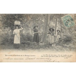 40 LES LANDES. Résinières pour Cueillette de la Résine 1903