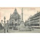 Superbe lot de 9 cpa BRUXELLES vers 1900 Anspach, Porte Hal, Congrès, Bourse, Cathédrale, Palais Roi, Hôtel de Ville