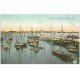 carte postale ancienne 17 ROYAN. Le Port de l'ancienne Jetée 1908 (fine plissure coin droit)...