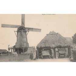 62 OYE. Le Moulin à vent "DUBAIL DUSAUTOIR " fermières et cheval 1917