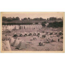 carte postale ancienne 17 ROYAN. Plage et Cabines