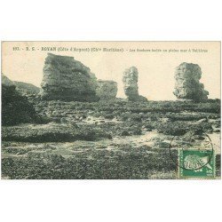 carte postale ancienne 17 ROYAN. Rochers isolés à Vallières 1925
