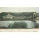 3 cpa 95 LA ROCHE-GUYON. Pont suspendu et bords de la Seine 1905