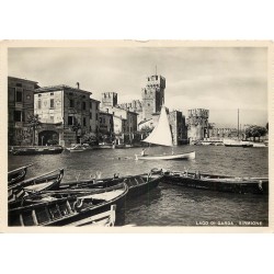 5 Photo cpsm grand format LAGO DI GARDA. Isola et Pêcheurs