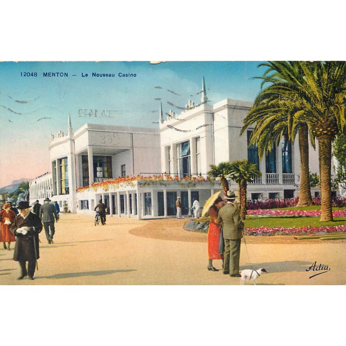 06 MENTON. Plage et Rochers rouges. Retour des Pêcheurs 1907
