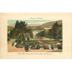 Promotion 2 cpa MONACO et MONTE-CARLO. Jardins du Casino et le Rocher 1918