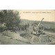 2 cpa MILITAIRES. Canon tirant sur les Aéroplanes Allemands et artillerie de 75 en batterie 1918