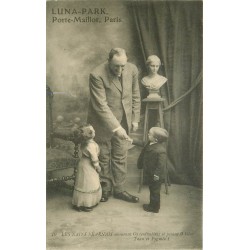 2 cpa PARIS 16° Luna-Park Porte Maillot. Les Nains Béarnais le Roi et la Reine de Lilliput