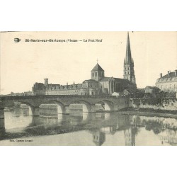 Top promo 3 cpa 86 SAINT-SAVIN-SUR-GARTEMPE. Pont Neuf, Château et Moulin ainsi que Vallée