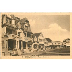 2 x cpa 76 CRIEL PLAGE. Centre Commercial et les Villas