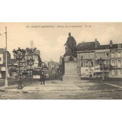 02 SAINT-QUENTIN. Tramway électrique Place du 8 Octobre