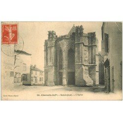 carte postale ancienne 17 SAINT-JUST. L'Eglise 1908