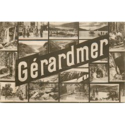 Superbe lot 4 cpa 88 GERARDMER. Multivues, Cascade Charlemagne, Lac et Saut des Cuves