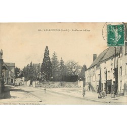 37 SAINT-CHRISTOPHE. Commerce "Carre" sur un Coin de la Place 1911
