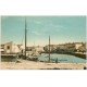 carte postale ancienne 17 SAINT-MARTIN-DE-RE. Le Bassin à Flot 1927