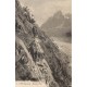 74 CHAMONIX. Randonneurs au Mauvais Pas et la Mer de Glace 1917