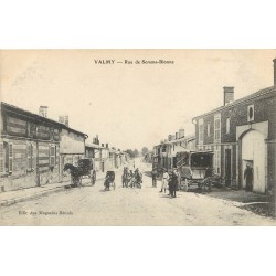 51 VALMY. Attelages et enfants Rue de Somme-Bionne