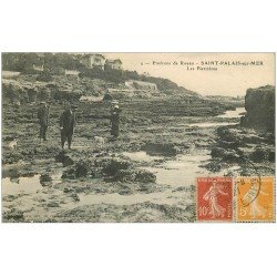 17 SAINT-PALAIS-SUR-MER. Les Pierrières 1921 avec pêcheurs de Crustacés