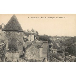 Superbe lot 3 cpa 89 AVALLON. Tour Escharguet, Crot de la Foudre Vallée du Cousin