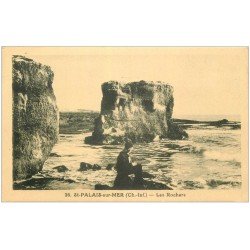 carte postale ancienne 17 SAINT-PALAIS-SUR-MER. Penseur sur les Rochers