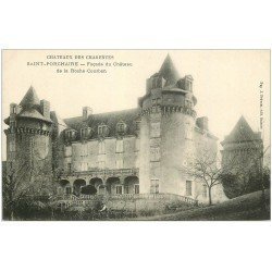 carte postale ancienne 17 SAINT-PORCHAIRE. Facade du Château de la Roche-Courbon