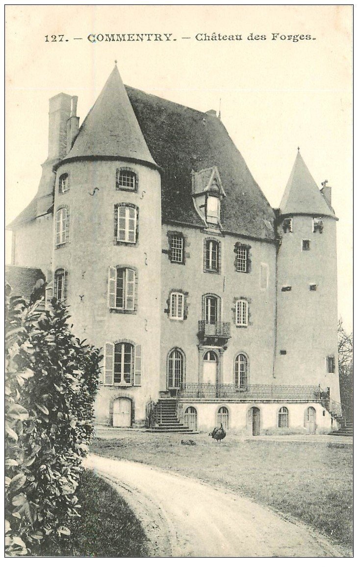 carte postale ancienne 03 COMMENTRY. Château des Forges